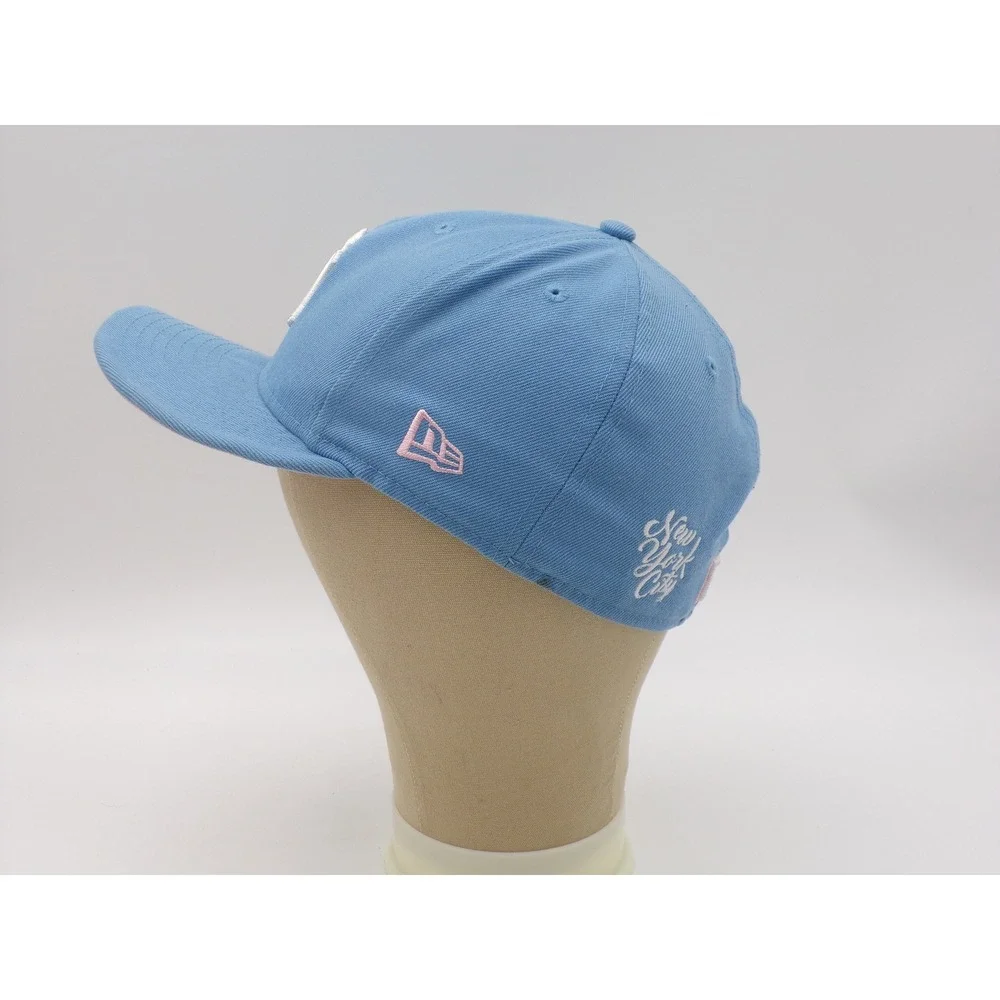 New Era 59FIFTY New York Yankees Hat Blue Pink 1996 World Series Fitted 7 3/8
